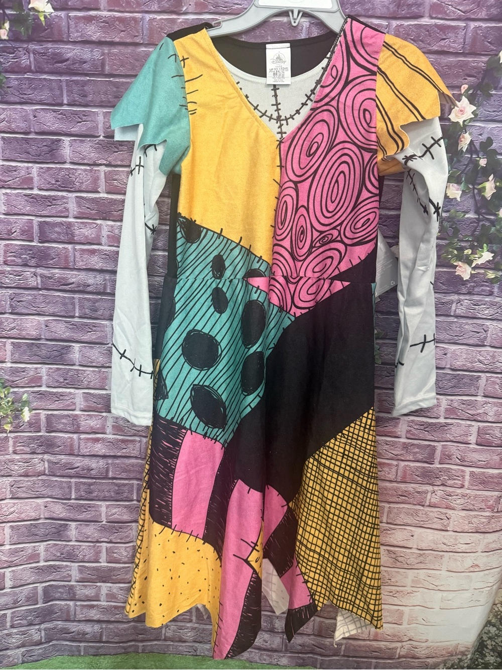 Official from Disney Sally from nightmare before Christmas girls costume 11/12
